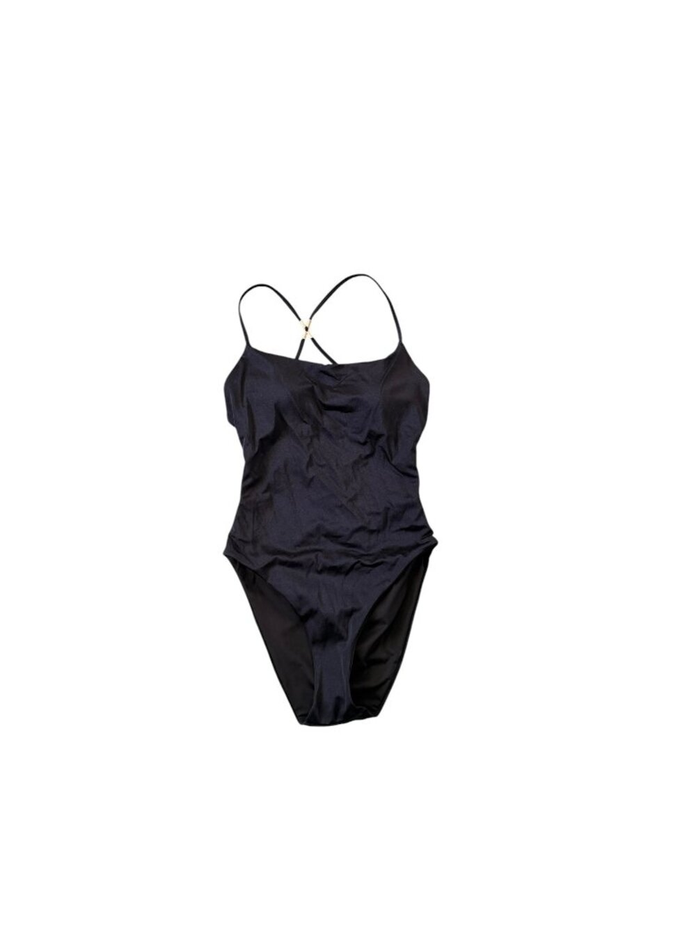 Victoria's Secret Archives Sexy Straps Scoop One-Piece Swimsuit Black NEW Large - Picture 2 of 4